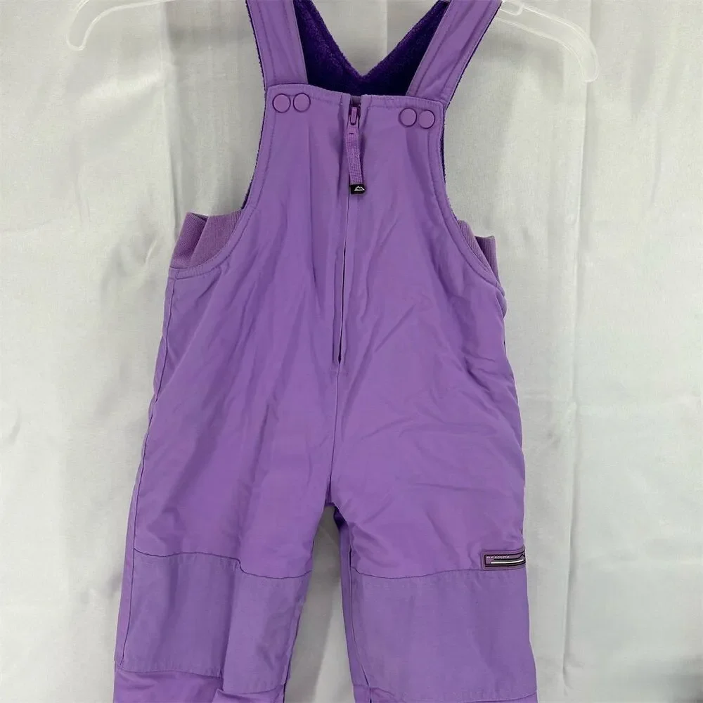 The Children's Place Purple Snow Bib Overalls - Size 18 Months Girls Winter